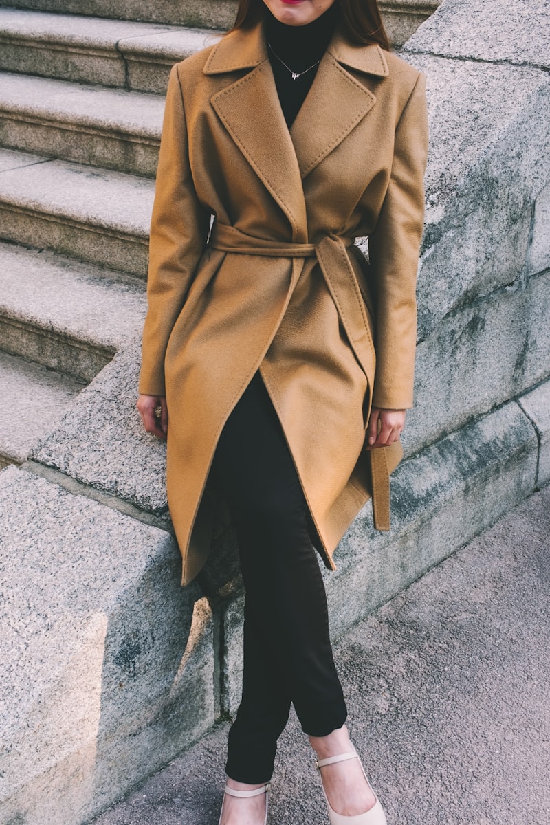 Greige Wool Coat